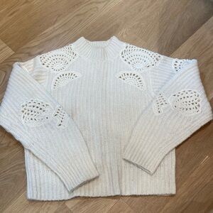 Vince White Knit Sweater